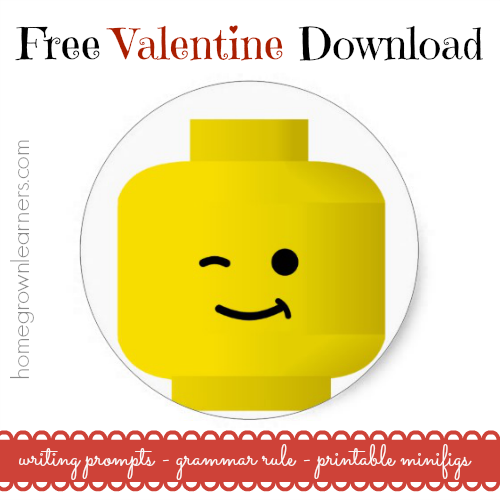 Valentine Minifig Free Writing Prompts