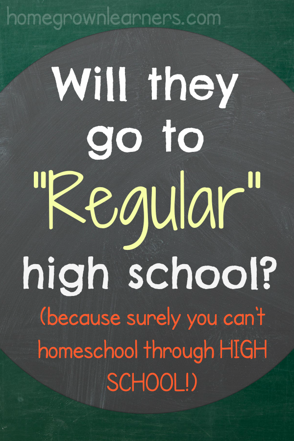 Will they go to regular high school?